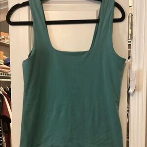 Abercrombie & Fitch Green Square Neck Tank Top